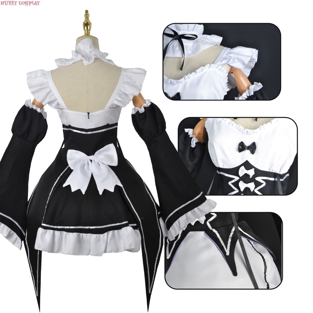 Anime Cosplay,Re: Life in a Different World from Zero,Re Life in a Different World from Zero - Rem And Ramu Cosplay Costumes